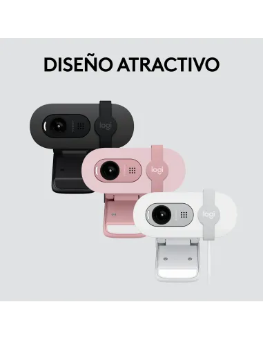 Logitech Brio 100 cámara web 2 MP 1920 x 1080 Pixeles USB Blanco