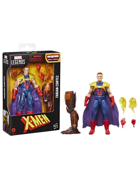 Figura hasbro marvel legends series build a figure marvels nemesis x - men fabian cortez