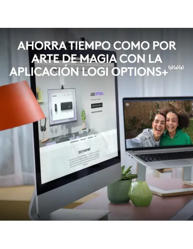 Logitech MK950 Signature Slim, teclado y ratón inalámbricos, diseño elegante, escritura y clics discretos, uso alternante de 3