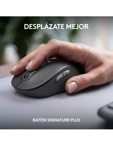 Logitech MK950 Signature Slim, teclado y ratón inalámbricos, diseño elegante, escritura y clics discretos, uso alternante de 3