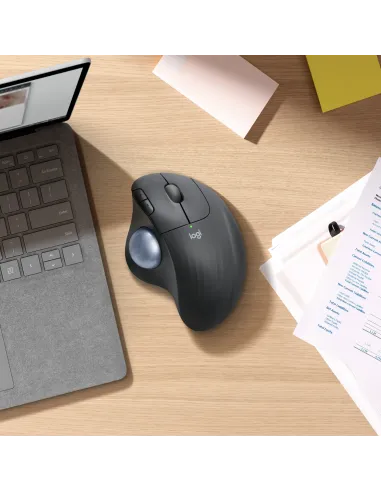 Logitech ERGO M575 for Business ratón Oficina mano derecha RF Wireless + Bluetooth Trackball 2000 DPI