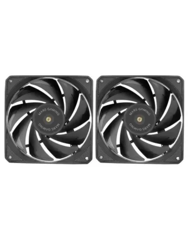 Ventilador mars gaming mf - nc 2 x 120mm negro