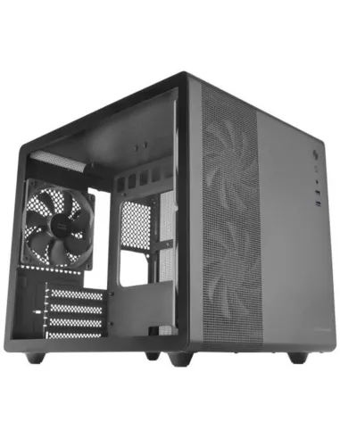 Caja ordenador mars gaming mcmpro matx cristal templado negro