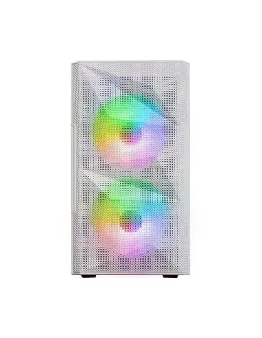 Caja ordenador mars gaming mc - me matx frgb cristal templado blanco