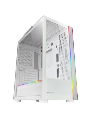 Caja ordenador mars gaming mcult e - atx cristal templado blanco