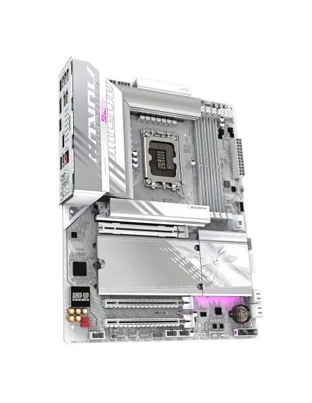 GIGABYTE Placa base Z890 AORUS ELITE WIFI7 ICE - Compatible con CPUs Intel Core Ultra (Serie 2), VRM de 16+1+2 fases, hasta