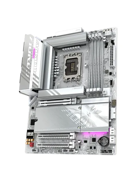 GIGABYTE Placa base Z890 AORUS ELITE WIFI7 ICE - Compatible con CPUs Intel Core Ultra (Serie 2), VRM de 16+1+2 fases, hasta